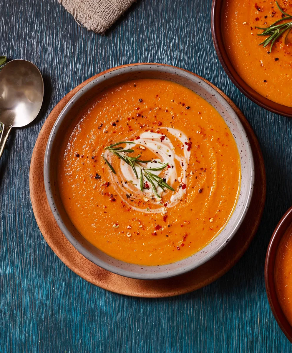 Creamy Roasted Vegetable Soup- Easy & Delicious