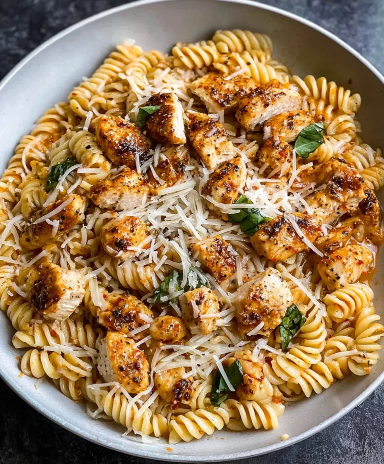 Healthy Garlic Parmesan Chicken Pasta Recipe