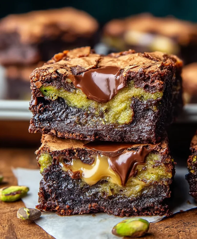 Pistachio Brookies-Decadent Blondie Brownie Swirls