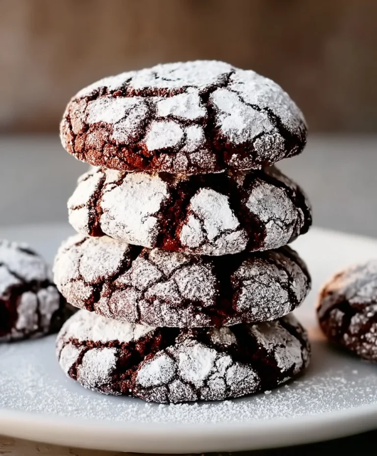 Easy Chocolate Crinkle Cookies Recipe-Deliciously Chewy