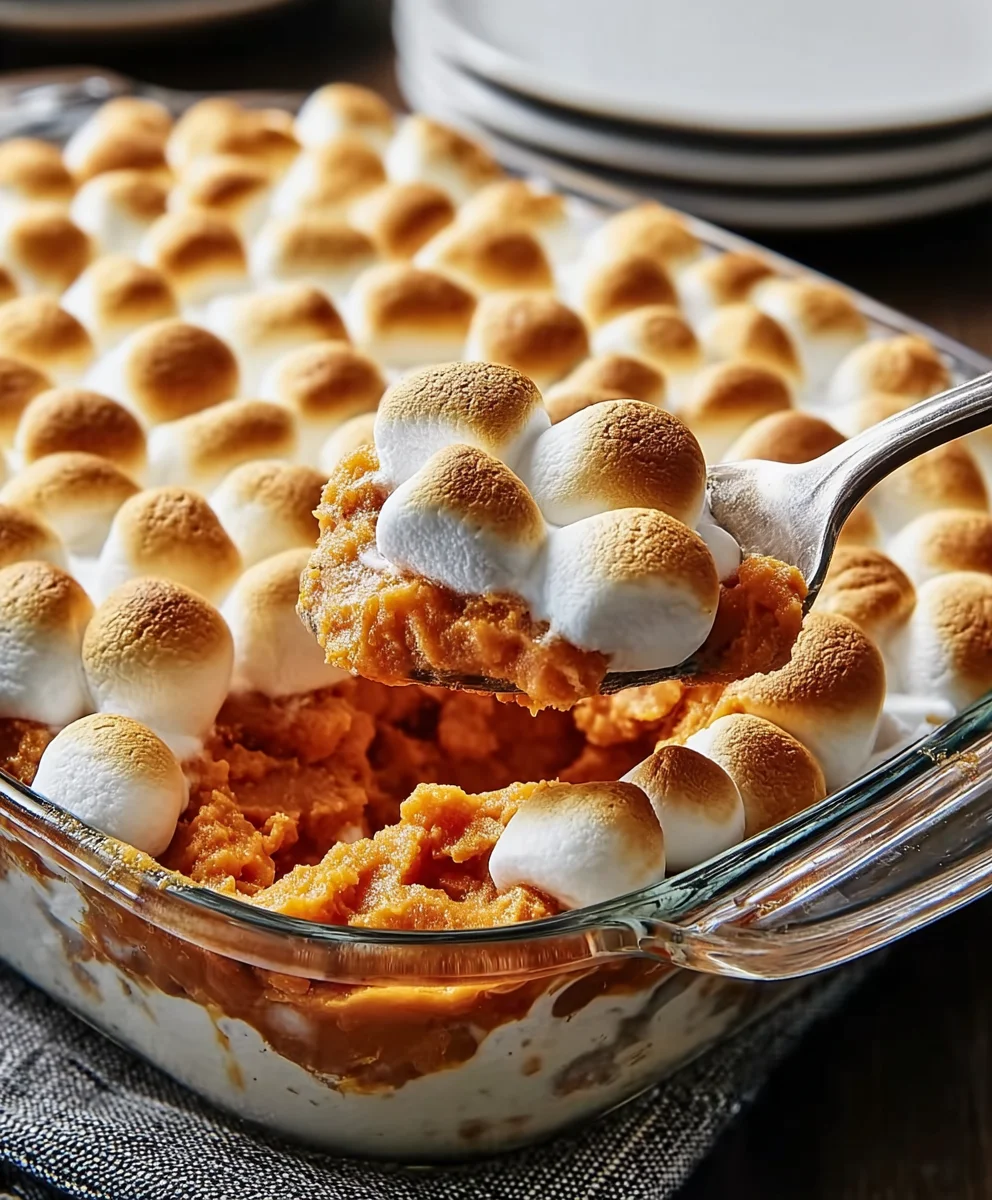 Sweet Potato Marshmallow Casserole - A Delicious Side Dish
