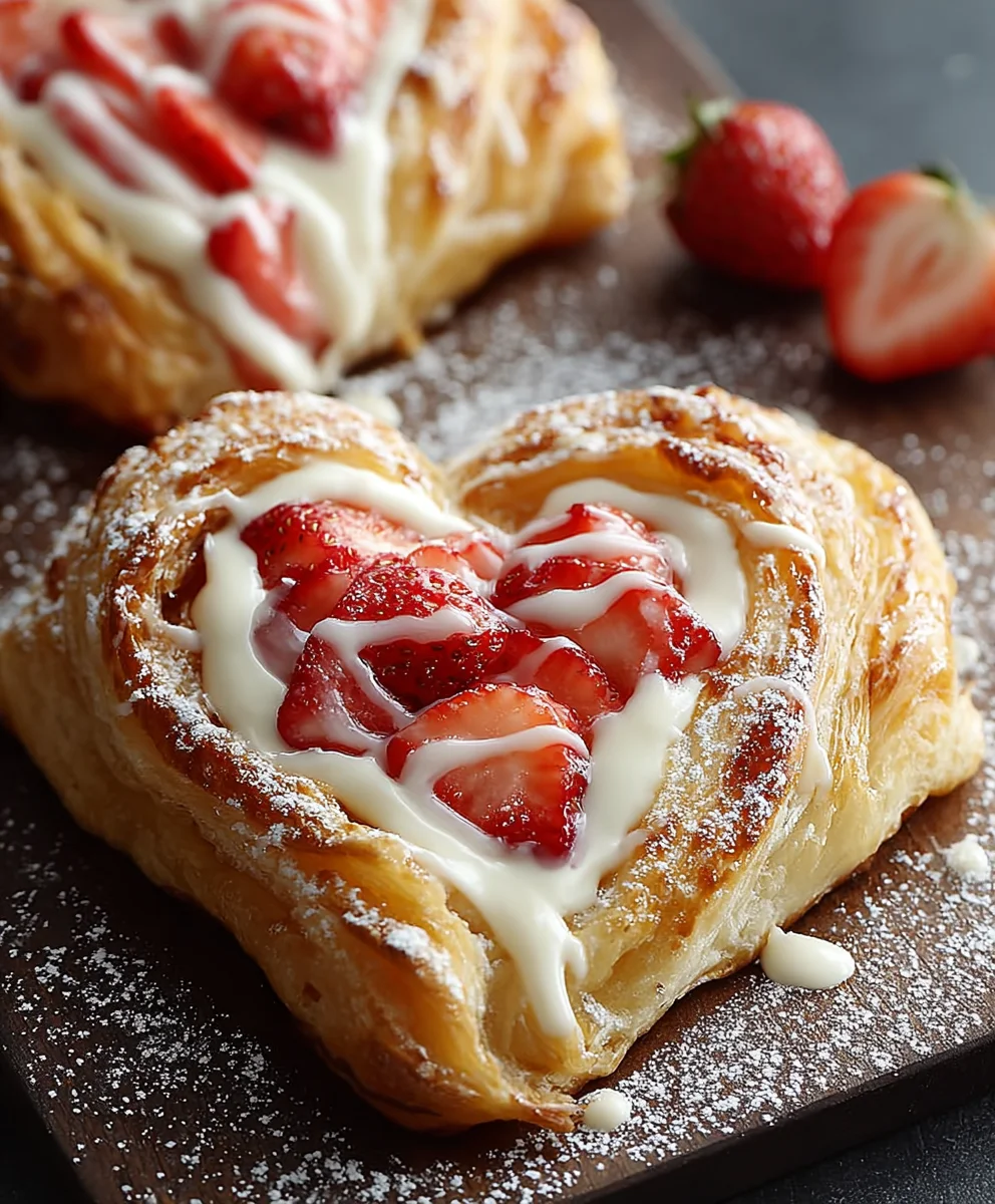 Easy Strawberry Cream Danish Recipe - Delicious Treat