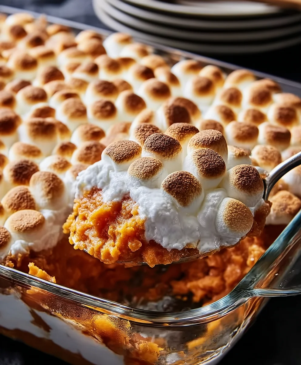 Sweet Potato Marshmallow Casserole - A Delicious Side Dish