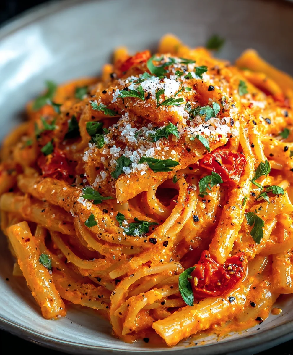 Creamy Tomato Garlic Pasta - Quick & Easy Recipe