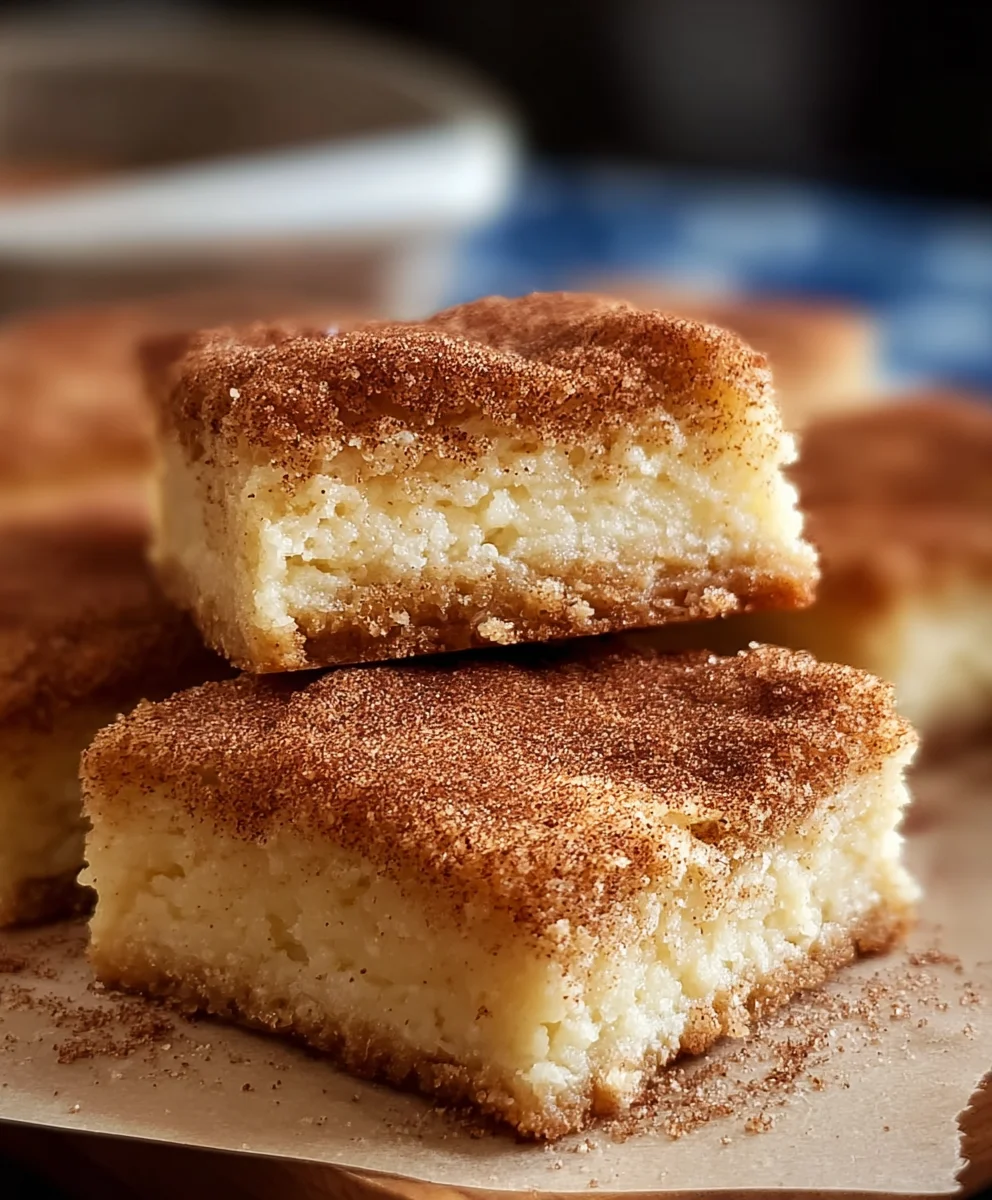 Easy Snickerdoodle Cookie Bars Recipe