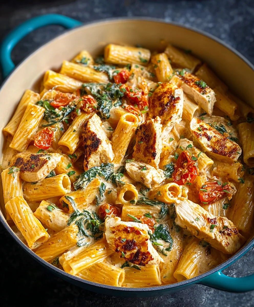 Easy Creamy Tuscan Chicken Pasta Recipe