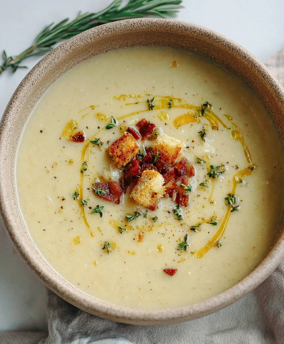 Easy Roasted Garlic Soup - Simple Comforting Recipe