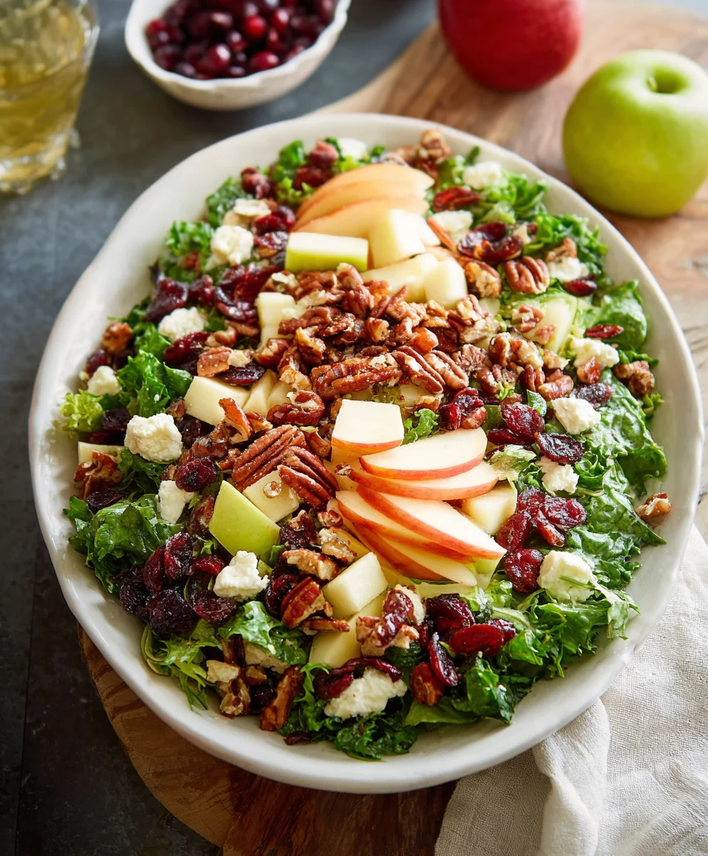 Apple Cranberry Pecan Salad - Festive Fall Favorite
