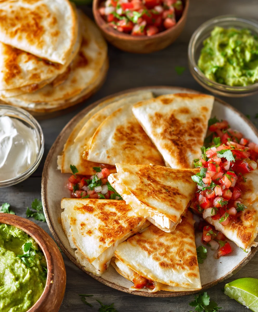 Easy Mini Chicken Quesadillas Recipe - Quick & Tasty Bites
