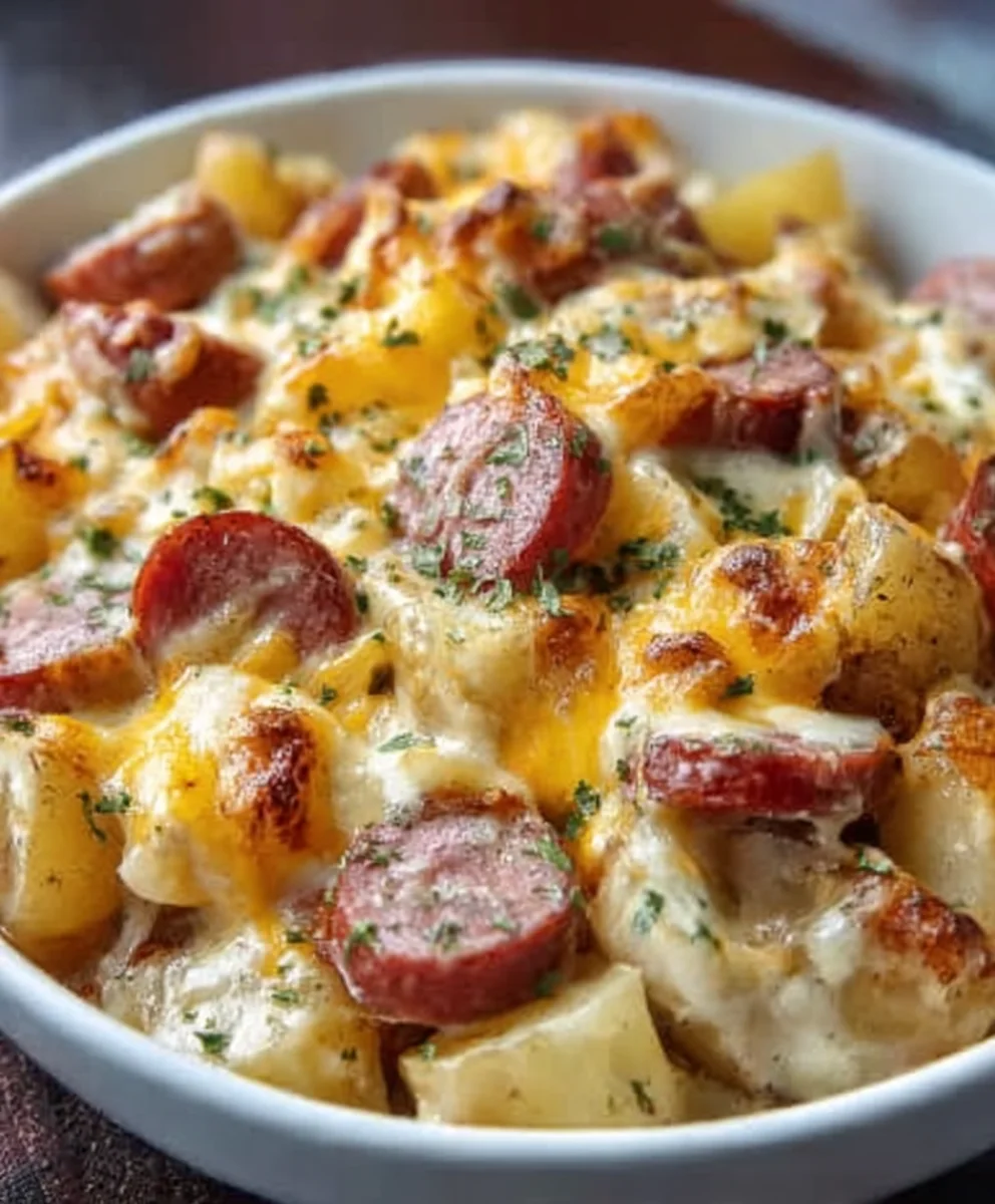 Cheesy Ranch Beef Sausage Potatoes Recipe