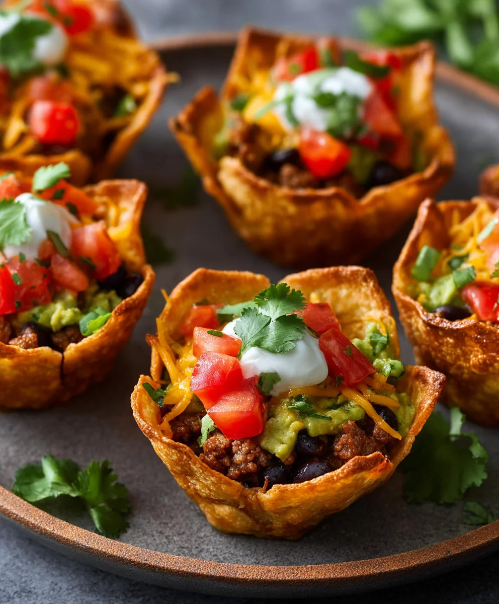 Easy Beef Taco Cups - Quick & Delicious Dinner Recipe
