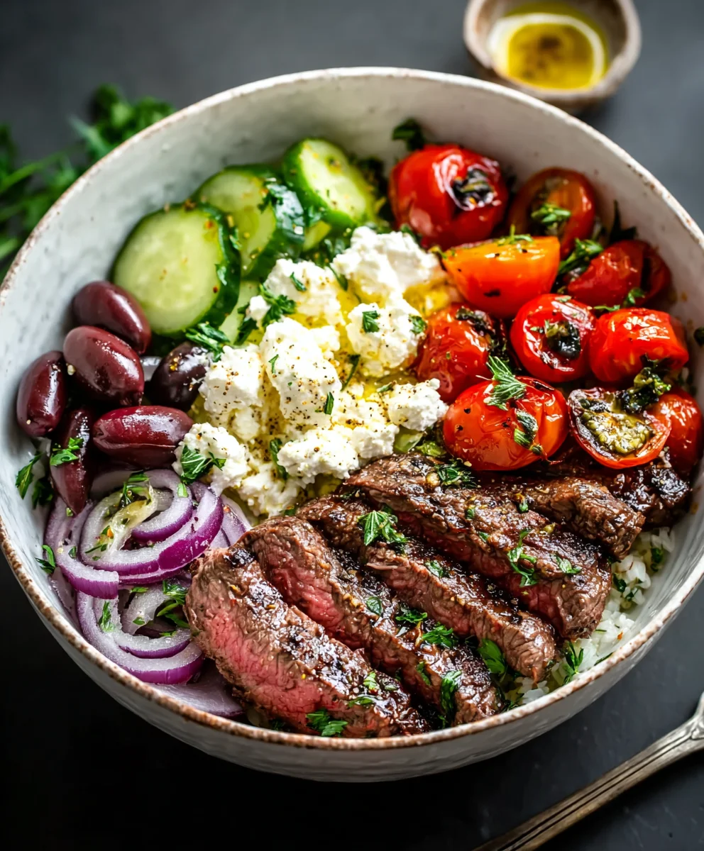 Mediterranean Beef Bowl Recipe-Easy & Flavorful
