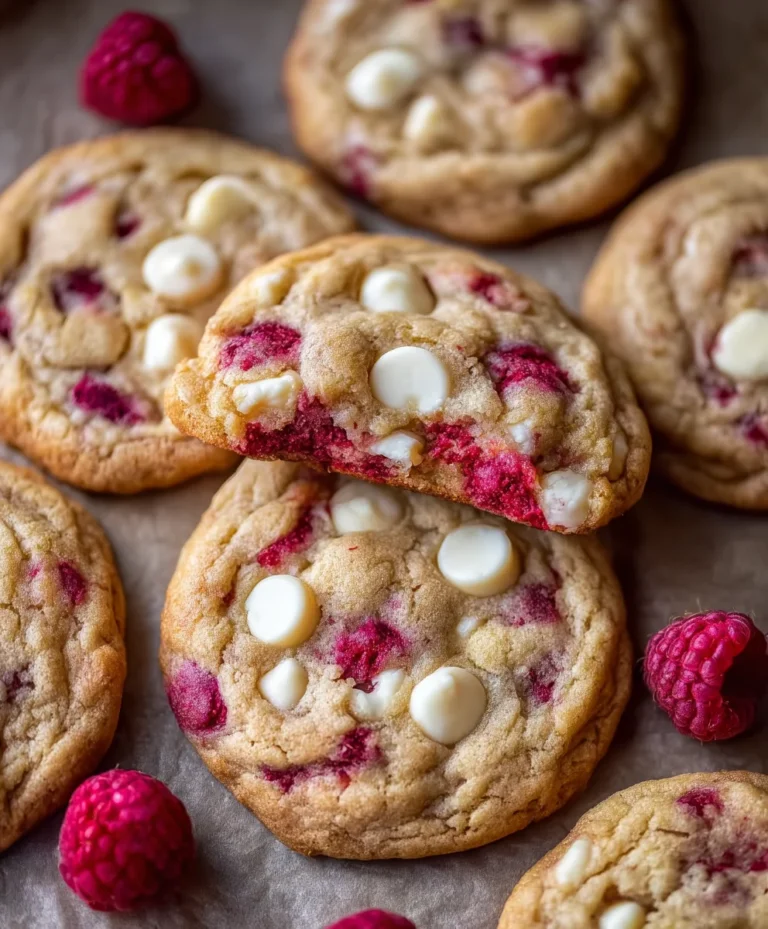 Raspberry White Chocolate Cookies – Easy & Delicious Recipe