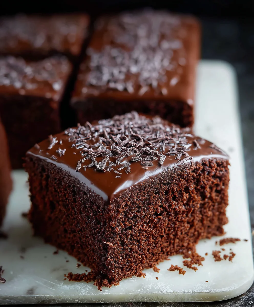 Old School Chocolate Traybake Cake-Classic Comfort Dessert