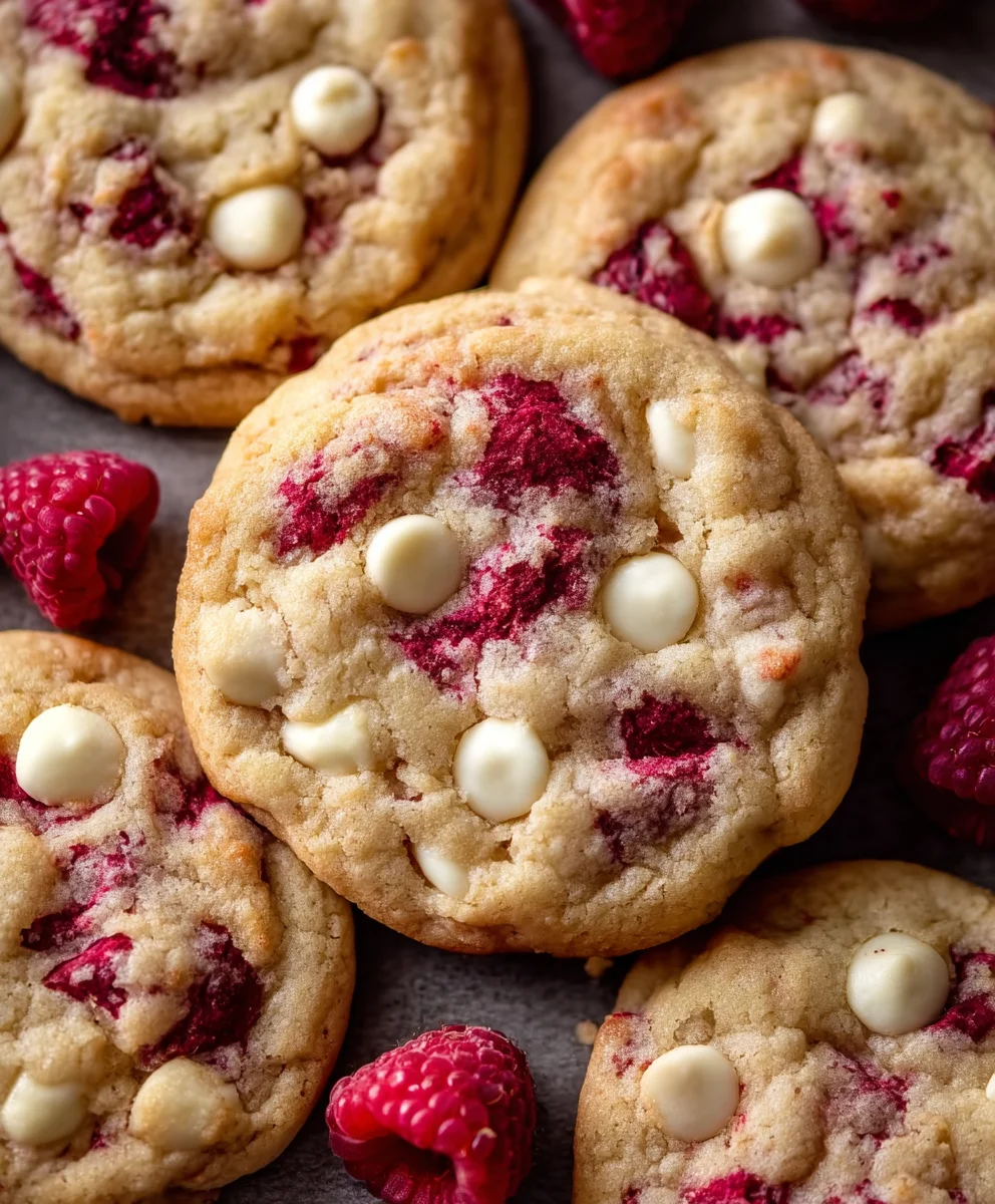 Raspberry White Chocolate Cookies - Easy & Delicious Recipe
