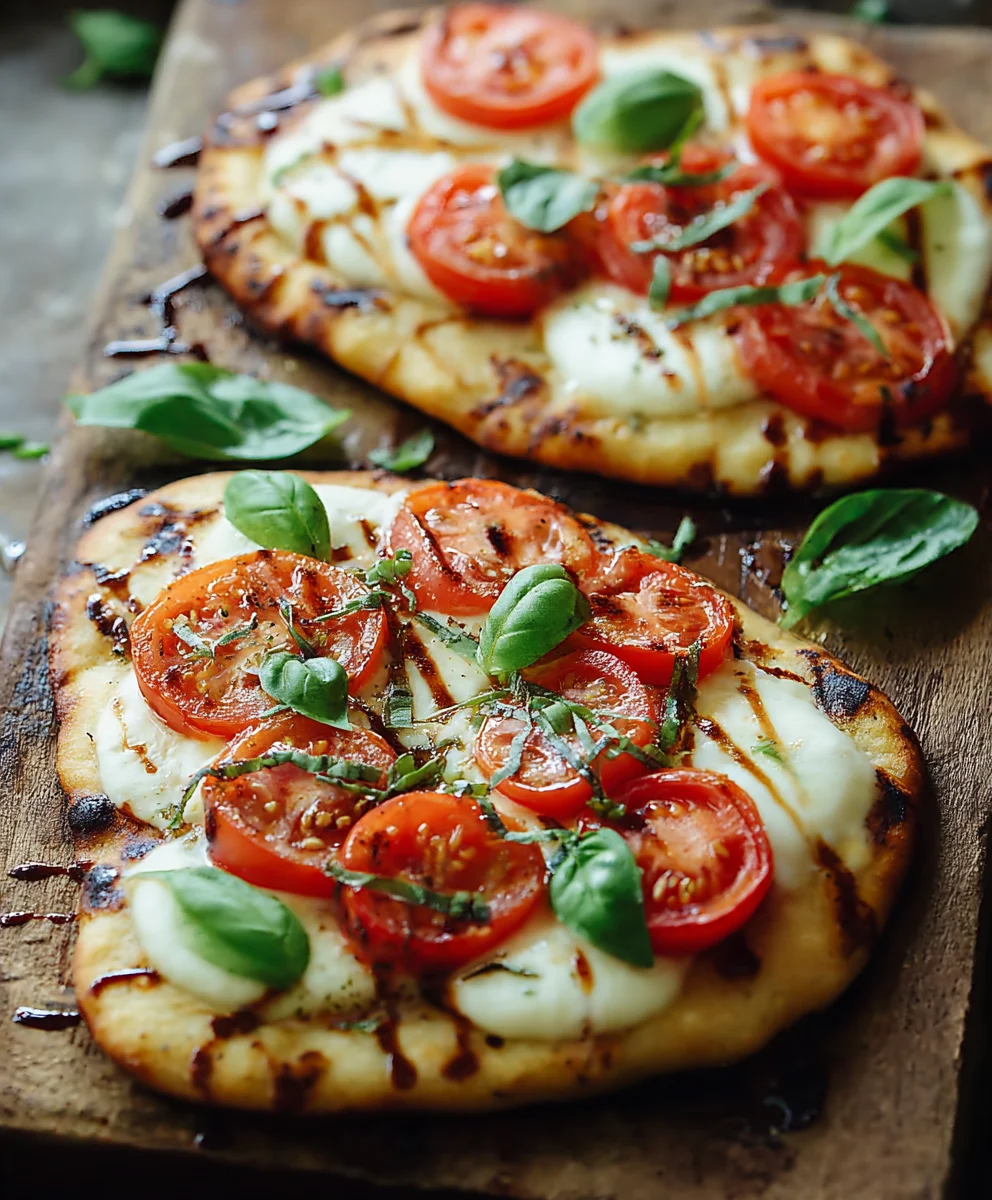 Easy Caprese Naan Pizza Recipe