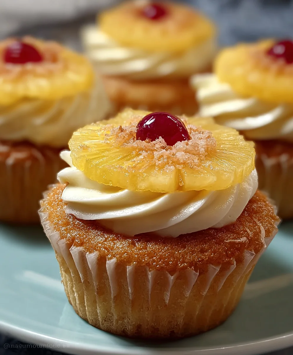 Sweet Pineapple Cupcake Recipe- Moist & Fruity Dessert