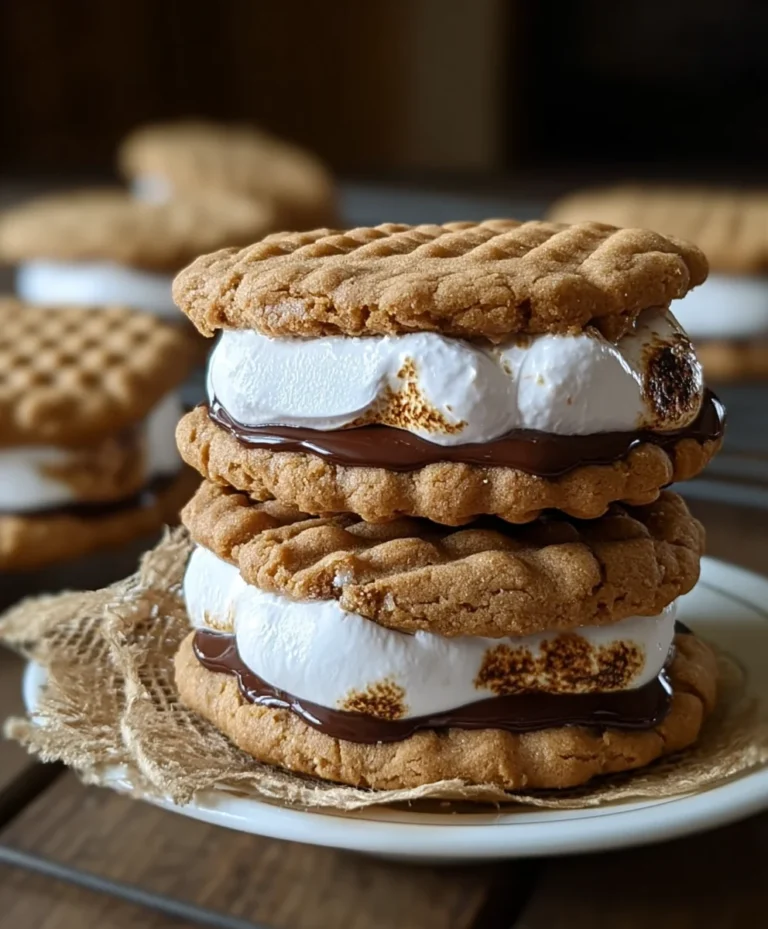 Peanut Butter S’mores Sandwich Cookies-Easy Recipe
