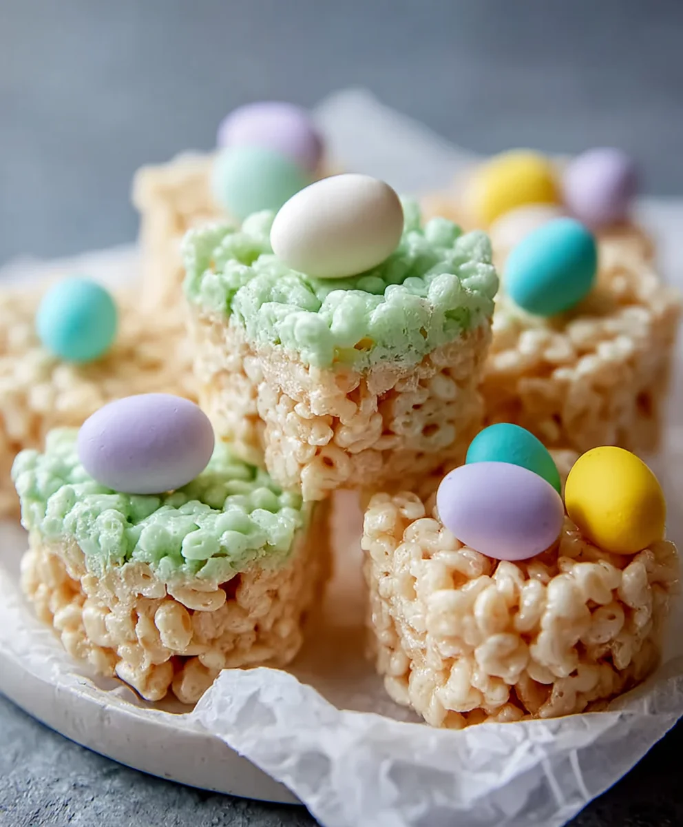 Easy Easter Rice Krispie Treats-Festive Fun