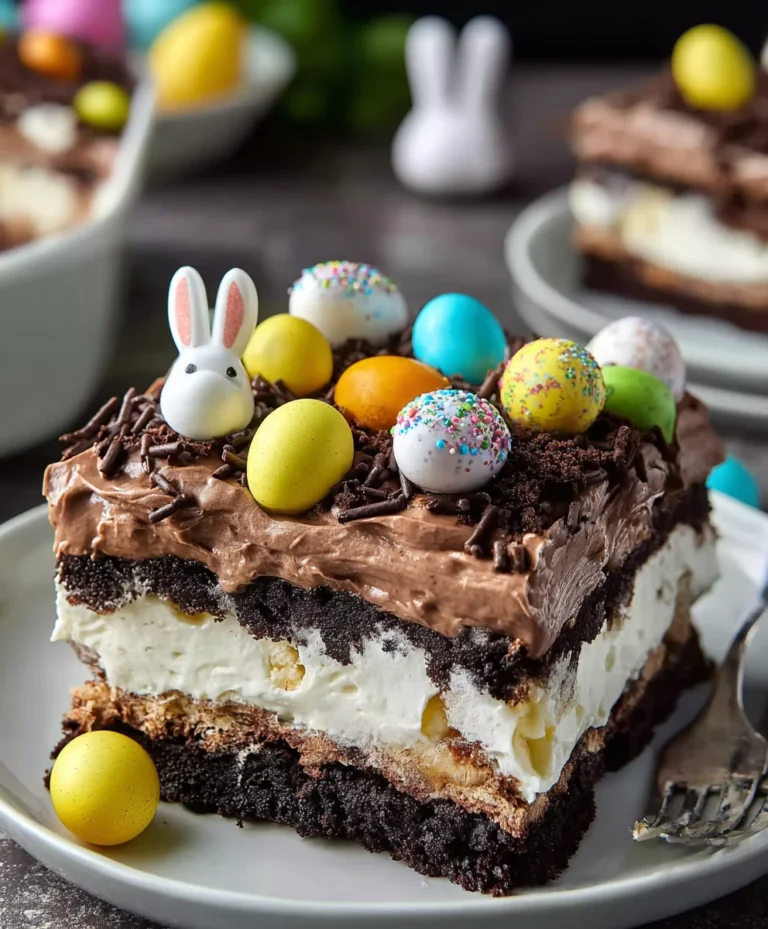 Easter Chocolate Lasagna-Sweet Dessert Delight