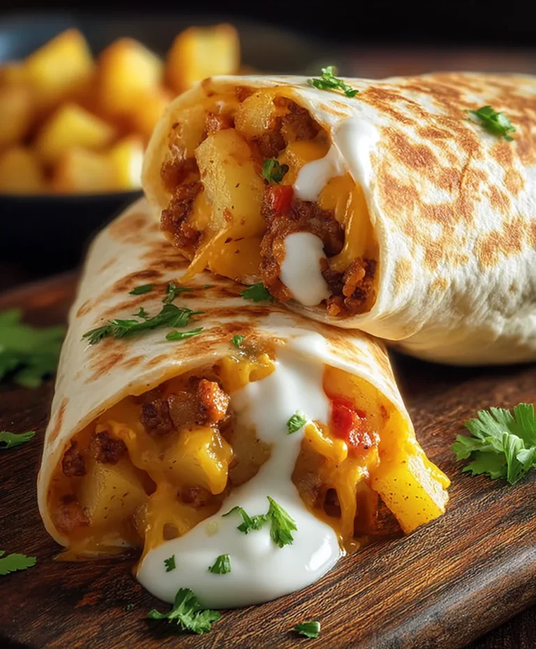 Cheesy Potato Burrito Recipe- Easy & Delicious