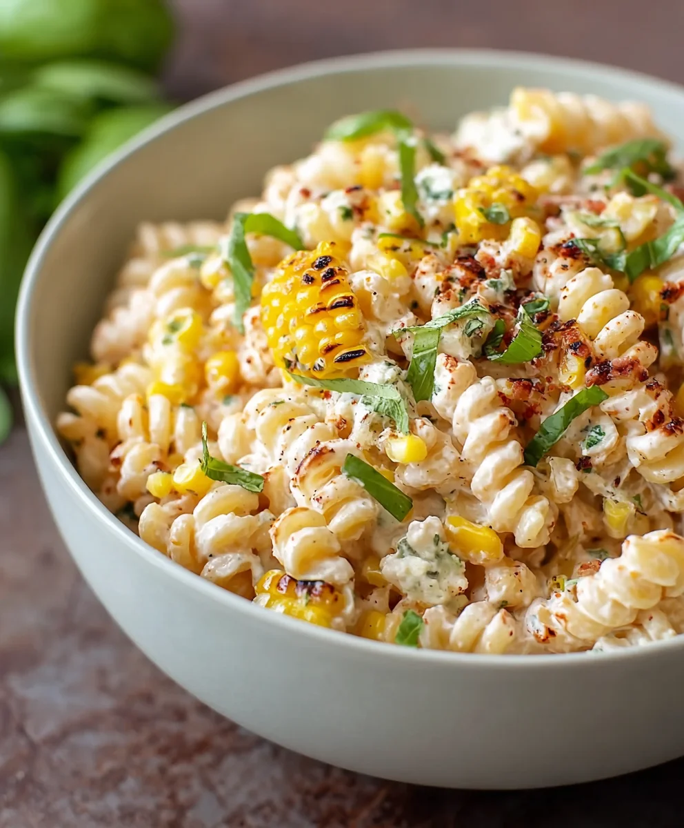 Creamy Street Corn Pasta Salad - Delicious Summer Side