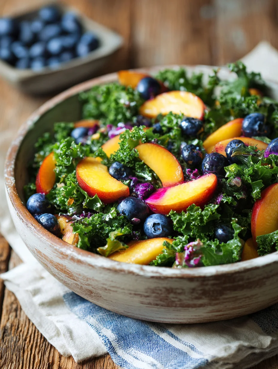 Summer Peach Blueberry Non-Non-Non-Alcoholic Alternativeic Non-Alcoholic Ale Salad