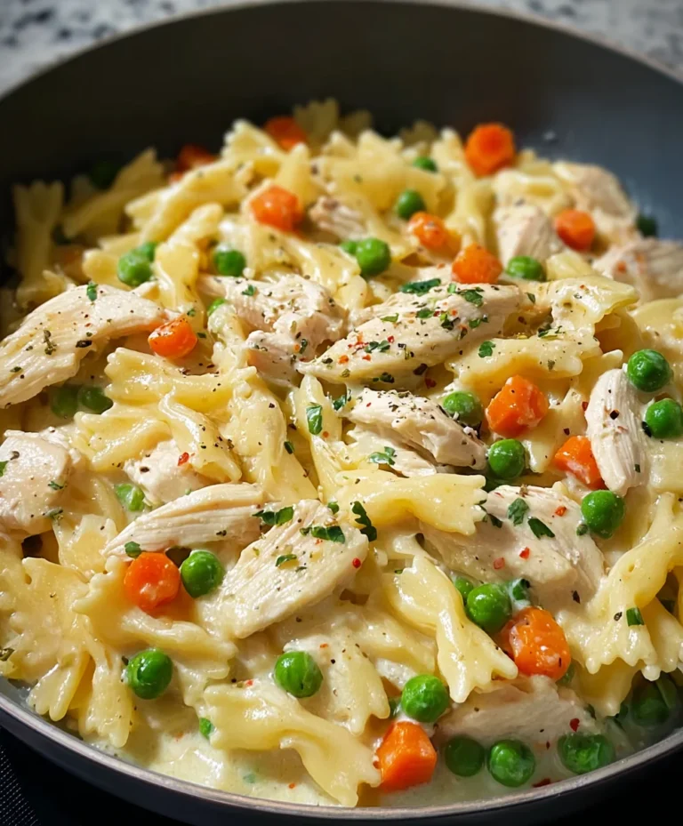 Chicken Pot Pie Pasta-Cozy Comfort Food Recipe