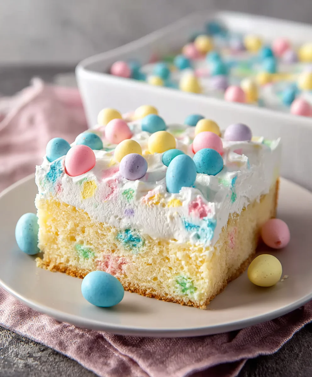 Easter Poke Cake - Easy & Delicious Spring Dessert