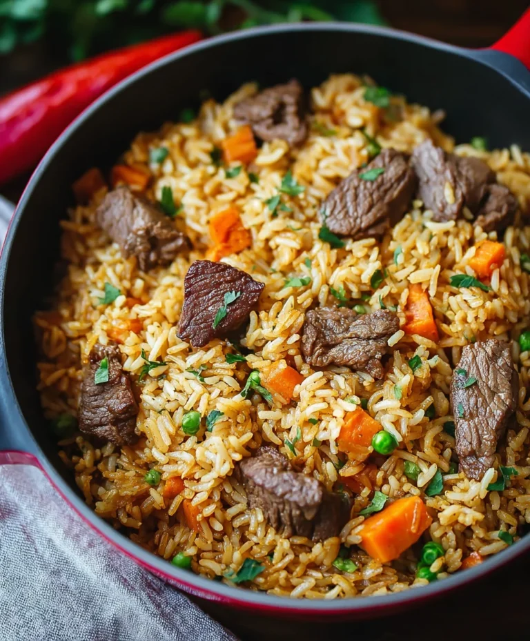 Hearty Beef Rice Plov – Easy Flavorful Recipe