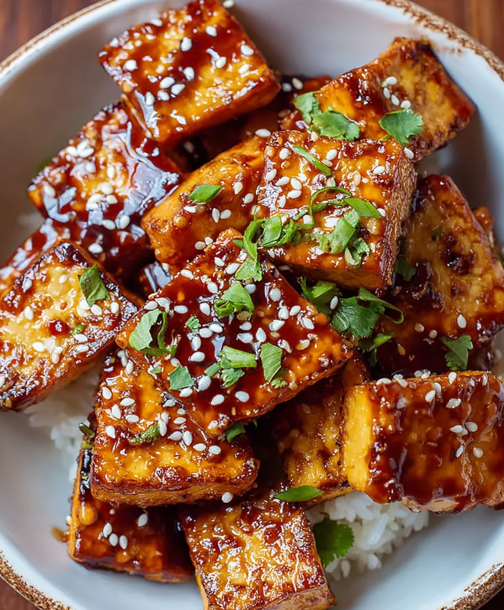 Crispy Sticky Tofu-Easy Vegan Recipe