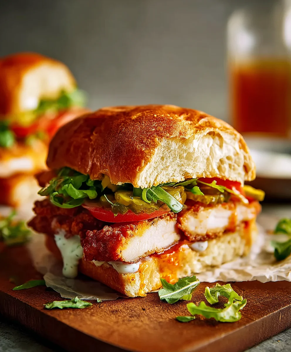 Spicy Baked Beef Nashville Hot Sandwich Recipe