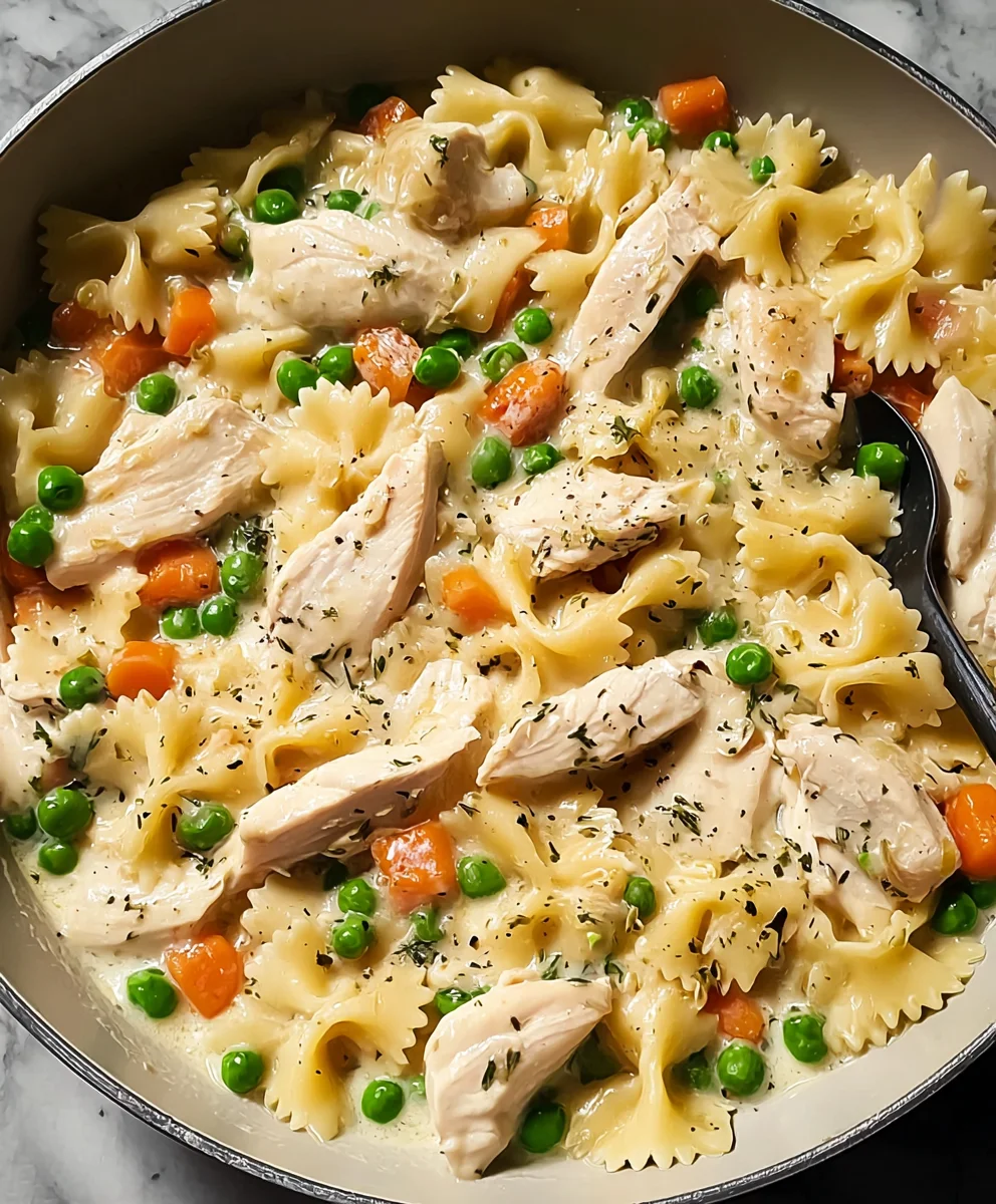 Chicken Pot Pie Pasta-Cozy Comfort Food Recipe