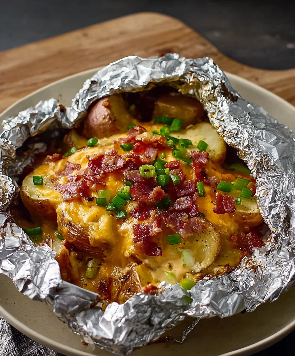 Cheesy Beef Beef Bacon Ranch Potatoes Foil Packets