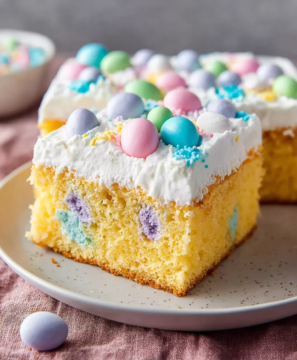 Easter Poke Cake - Easy & Delicious Spring Dessert
