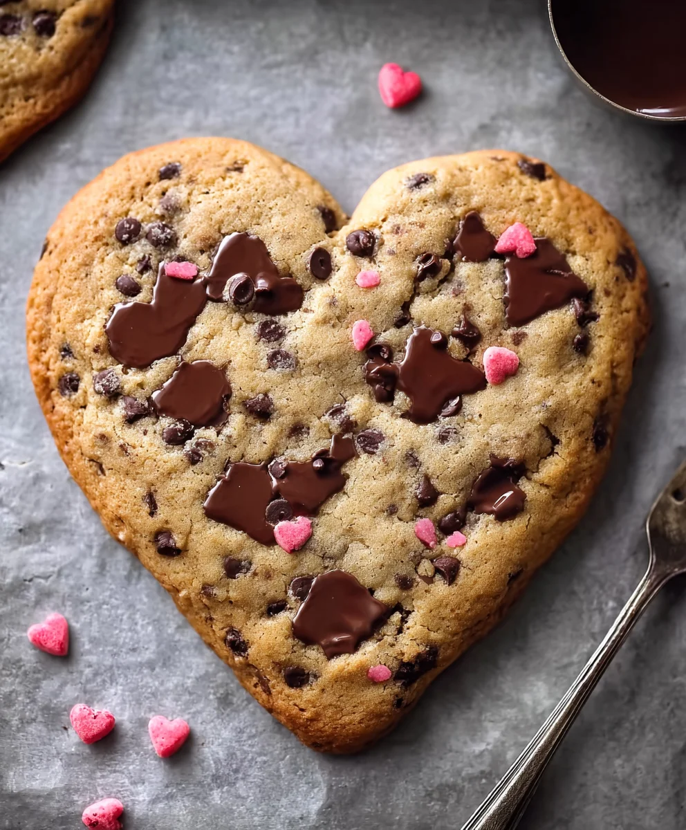 Heart-Shaped Chocolate Chip Cookies-Perfectly Sweet Treats