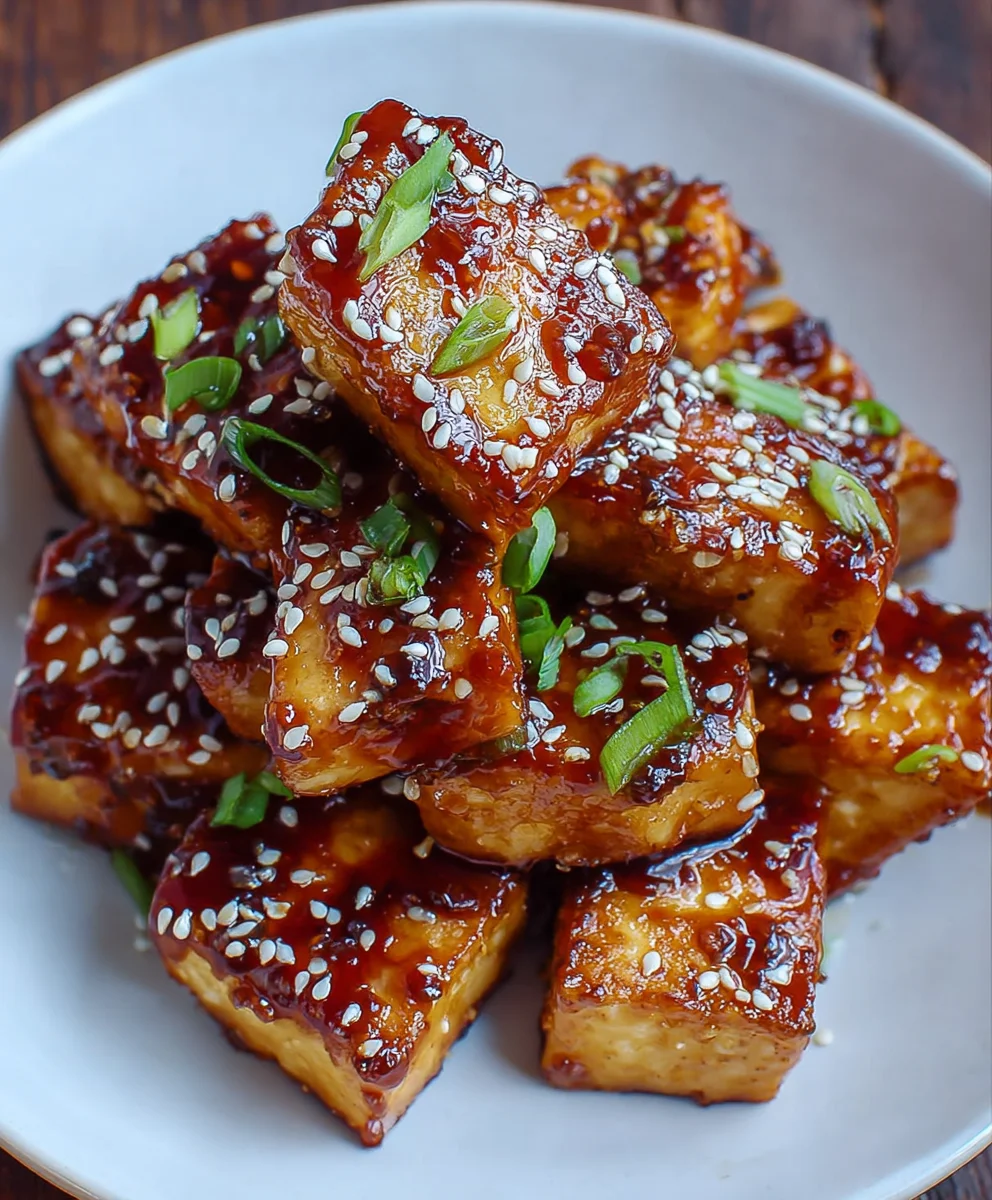 Crispy Sticky Tofu-Easy Vegan Recipe