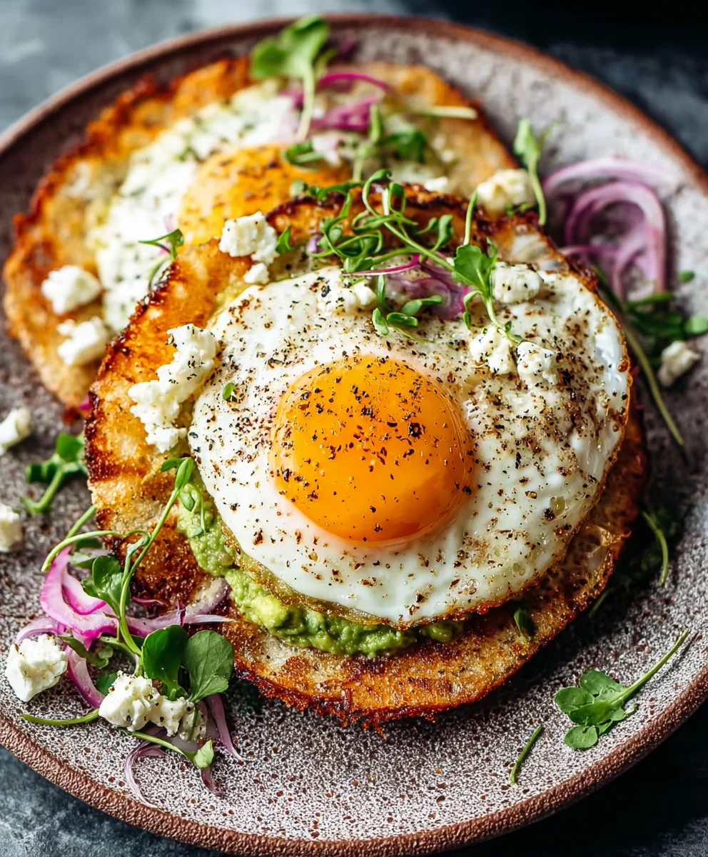 Crispy Feta Fried Eggs - Delicious & Easy Breakfast