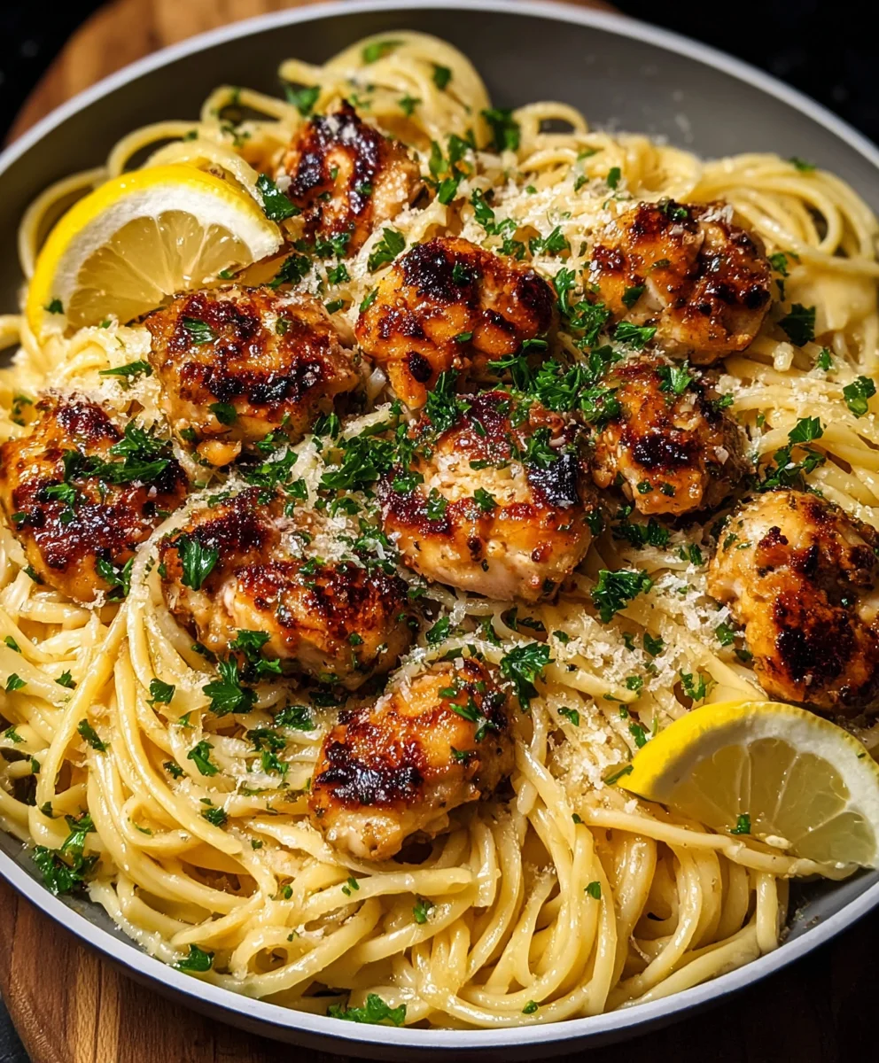Lemon Parmesan Chicken Linguine - Easy & Delicious