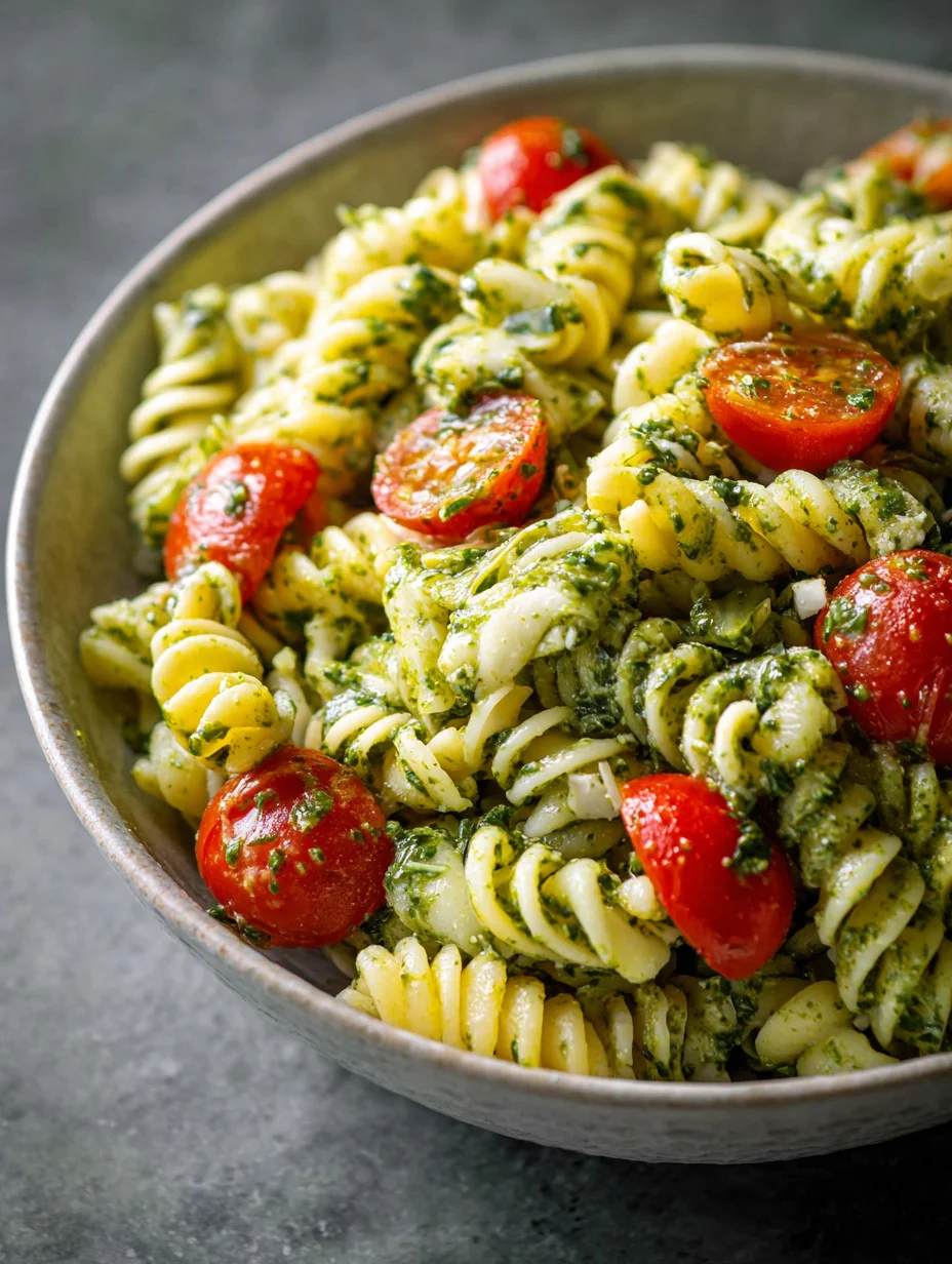 Easy Pesto Pasta Salad- Fresh Flavor Recipe