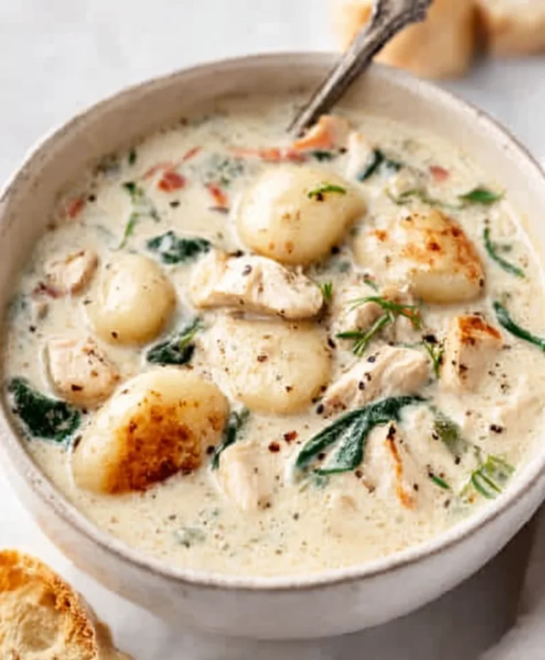 Olive Garden Chicken Gnocchi Soup Recipe- Easy Copycat