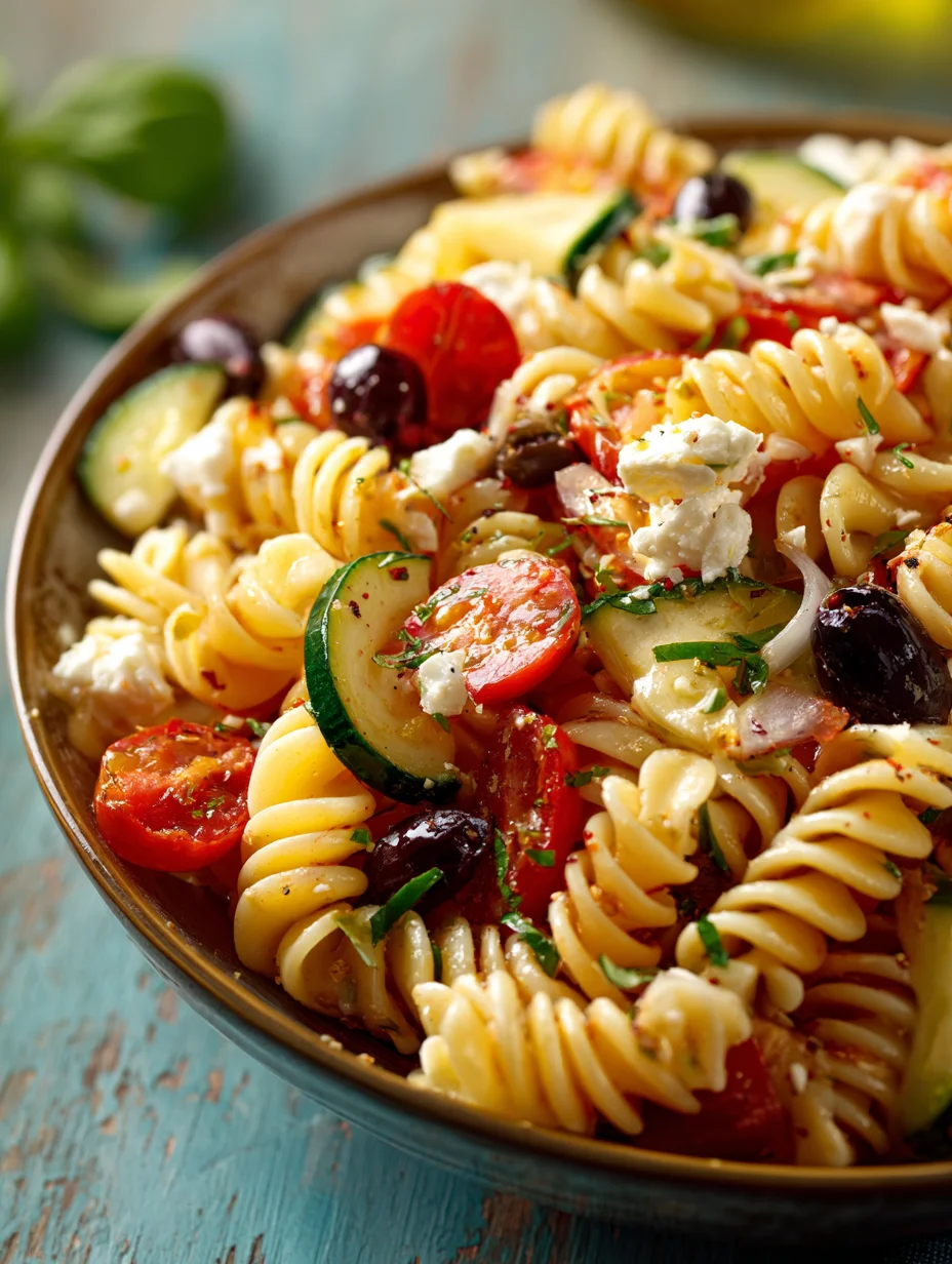 High Protein Italian Pasta Salad - Healthy Meal Prep