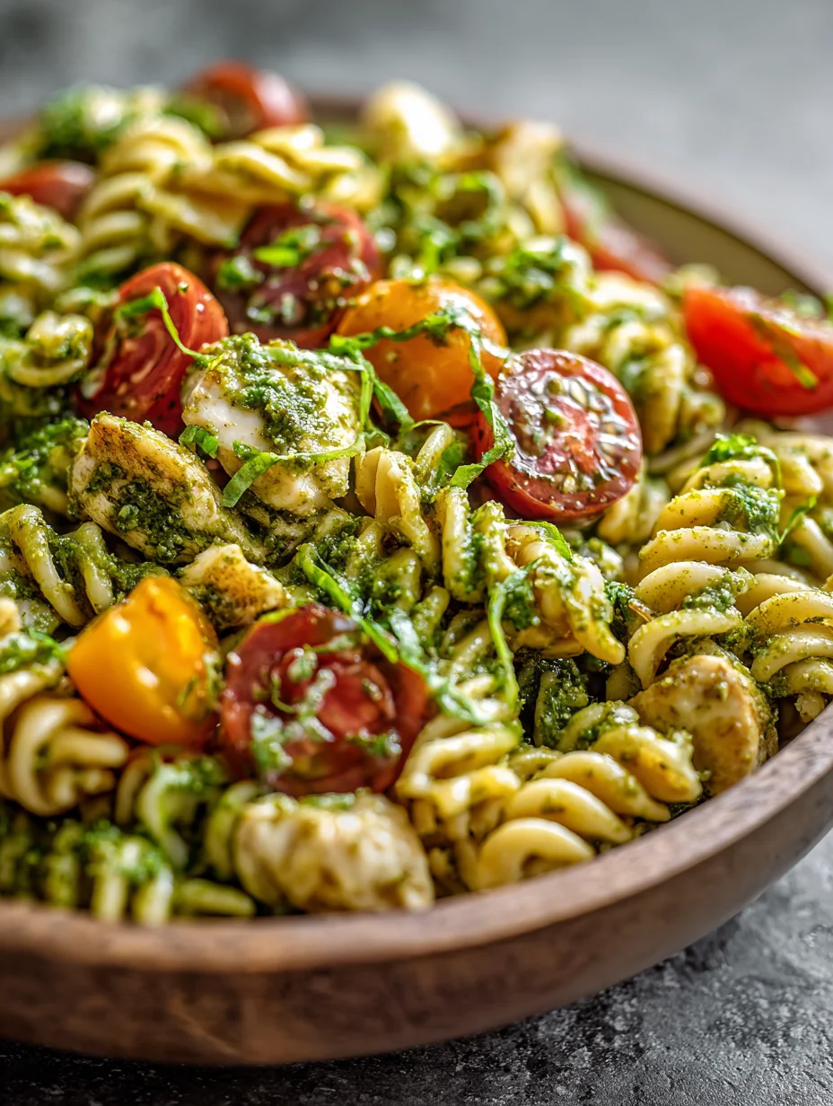 Easy Pesto Pasta Salad- Fresh Flavor Recipe