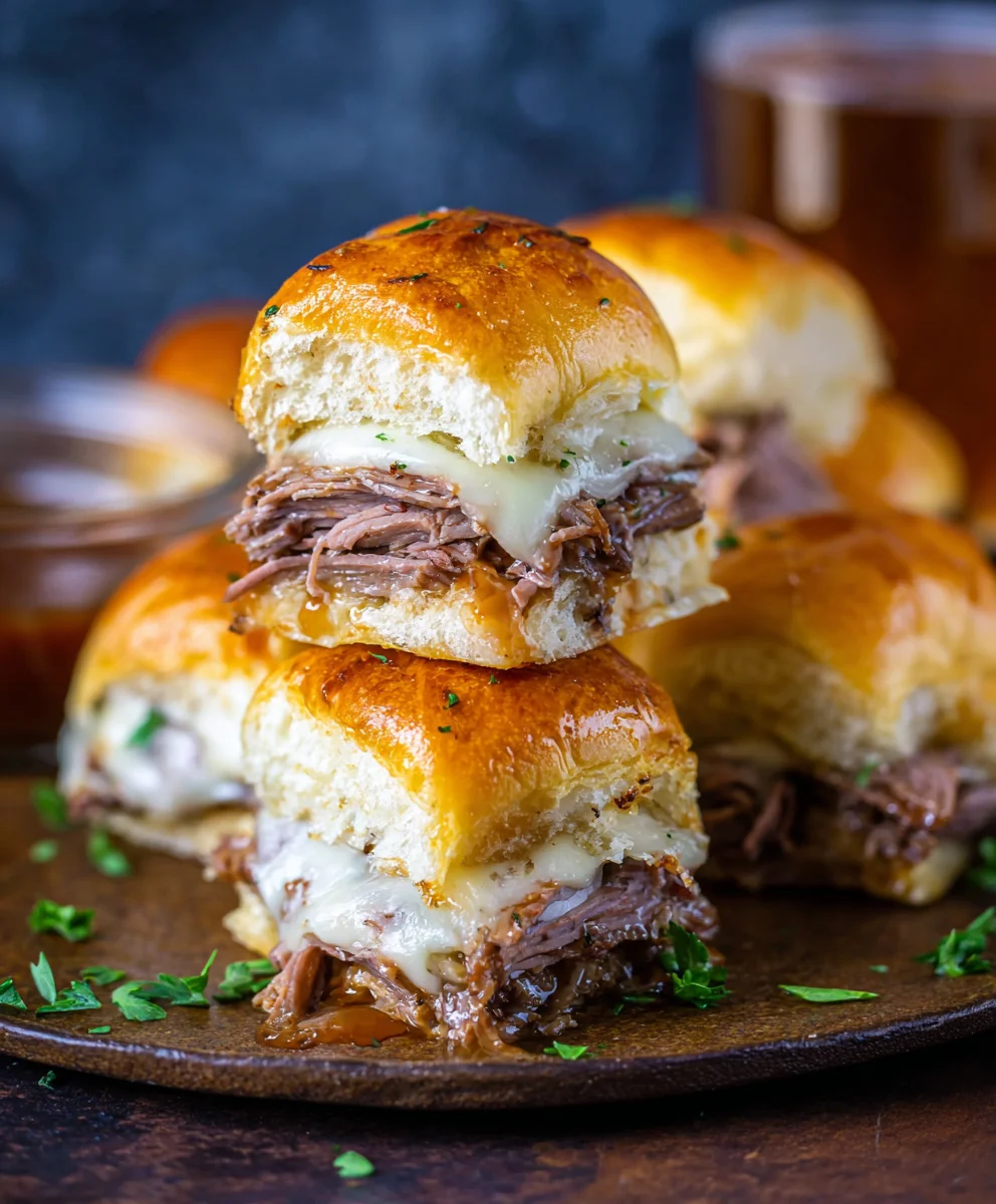 Easy French Dip Sliders - Delicious Beef Sandwich Recipe