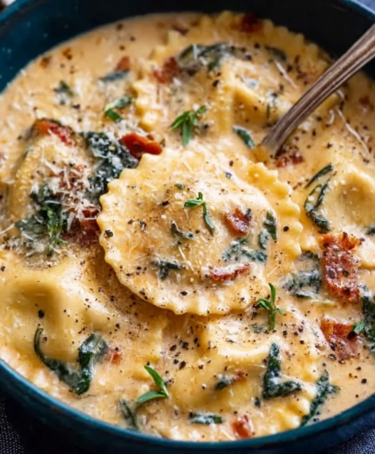 Creamy Tuscan Ravioli Soup – Easy Comfort Recipe