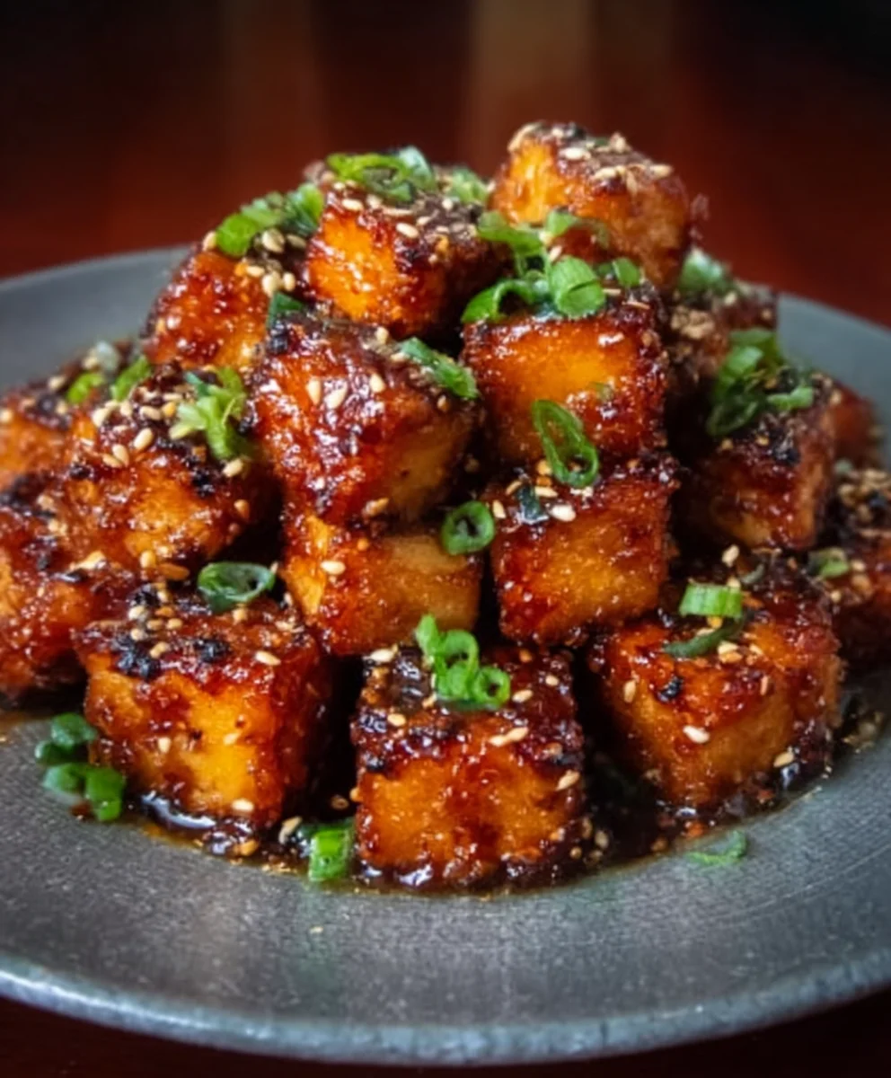 Amazing Crispy Honey Garlic Tofu Recipe