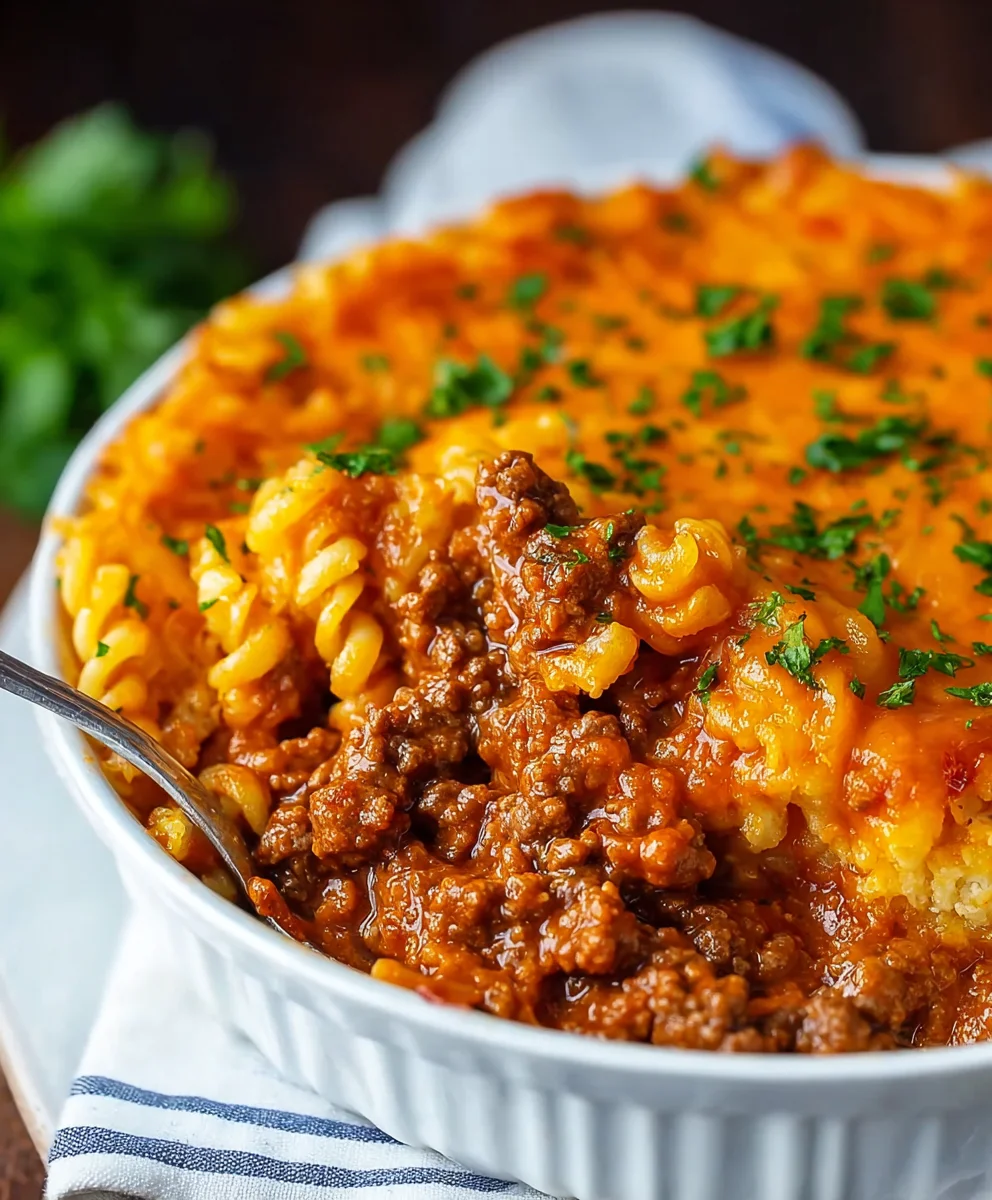 Quick Beef Sloppy Joe Casserole - Easy Weeknight Dinner
