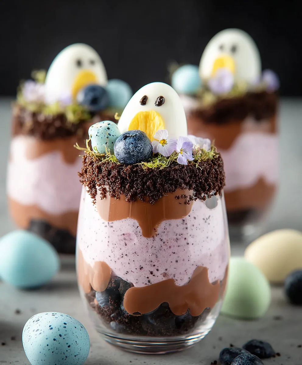 Easter Dirt Cups-Yummy Chocolate & Cookie Fun