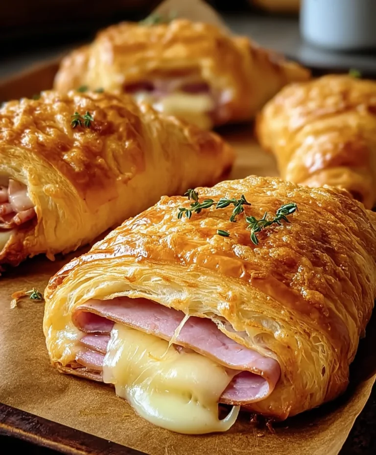 Beef Beef Ham Cheese Croissants – Easy Baked Recipe