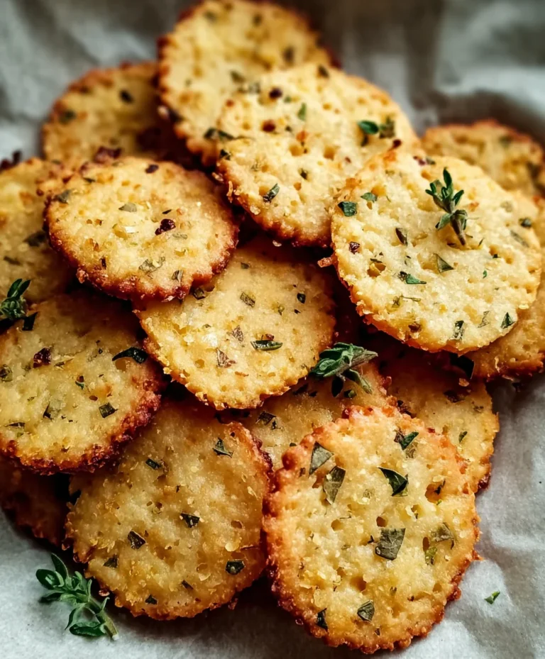 Garlic Herb Chickpea Flour Crackers-Easy Snack